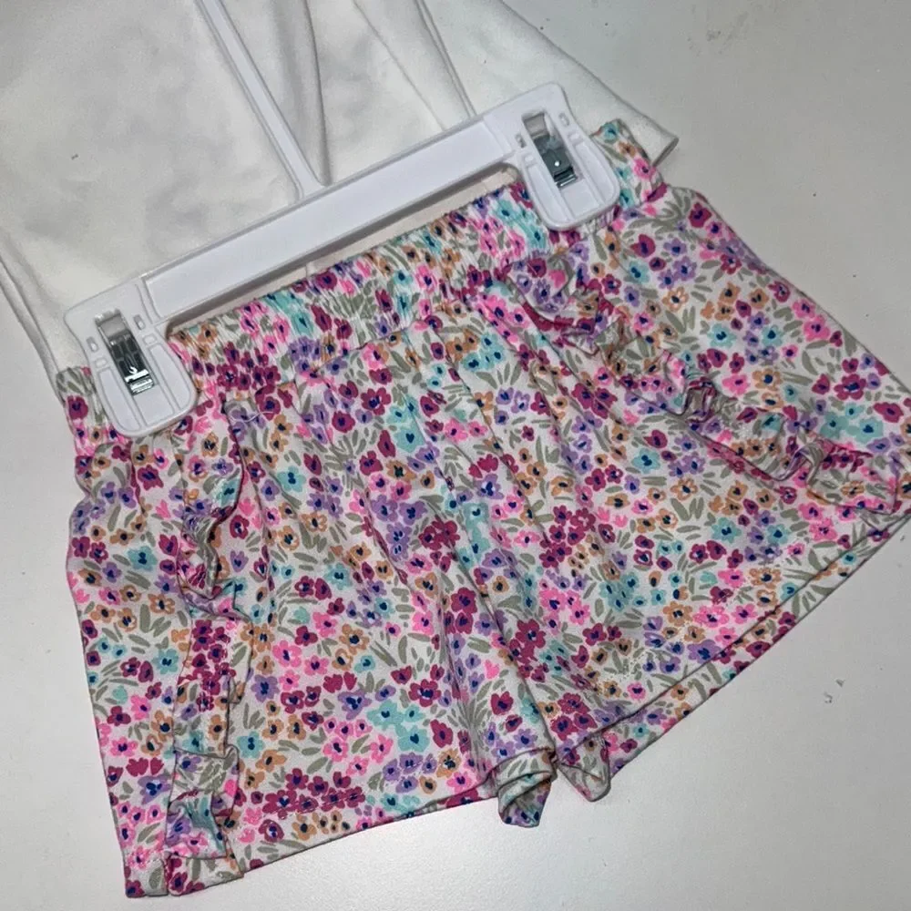๐ฅbtween Matching Setโin Soft Pastels with Floral Accents girls kids Sz 2T New - Picture 5 of 6